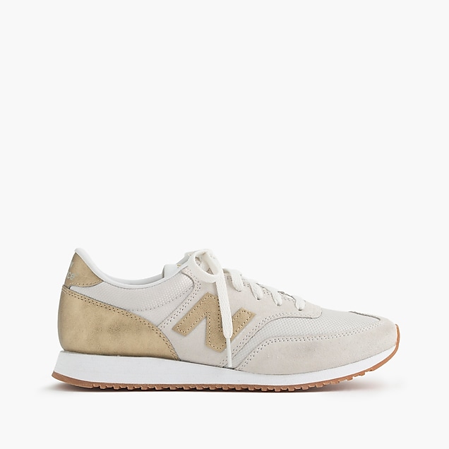 new balance sneaker beige gold